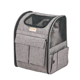 VEVOR Rolling Pet Carrier Backpack with Removable Wheels for Under 18LBS
