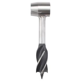 Outdoor Camping Survival Drilling Chopping Wood Tools (Drill Length: 10.3 in, Color: GREY)