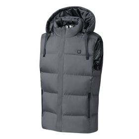 Heated VEST (Color: GREY, size: small)